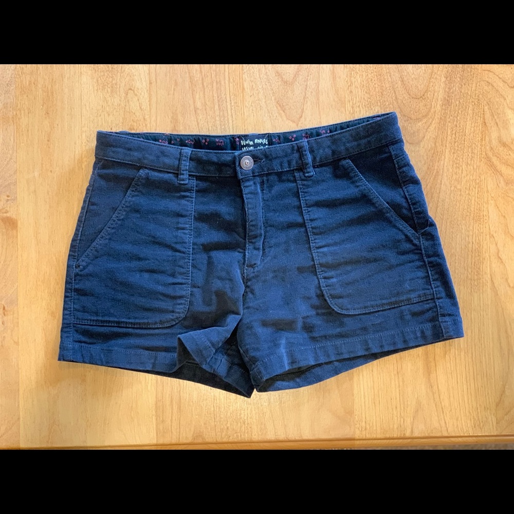 Zara Kids Charcoal Grey Corduroy Shorts Size 13-14 Excellent Condition